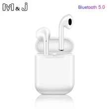I9s tws fone de ouvido sem fio bluetooth 5.0 mini fones com microfone caixa carregamento esporte para o telefone inteligente pk i7s(China)