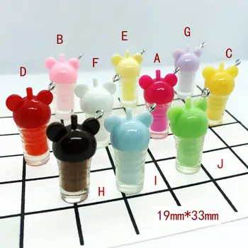 10pcs 19*33mm Kawaii 3D Resin Bubble Tea Soft Drink Charm Pendants For DIY Decoration Earring Charms Fashion Jewelry Accessories
10pcs 19*33mm Kawaii 3D Resin Bubble Tea Soft Drink Charm Pendants For DIY Decoration Earring Charms Fashion Jewelry Accessories