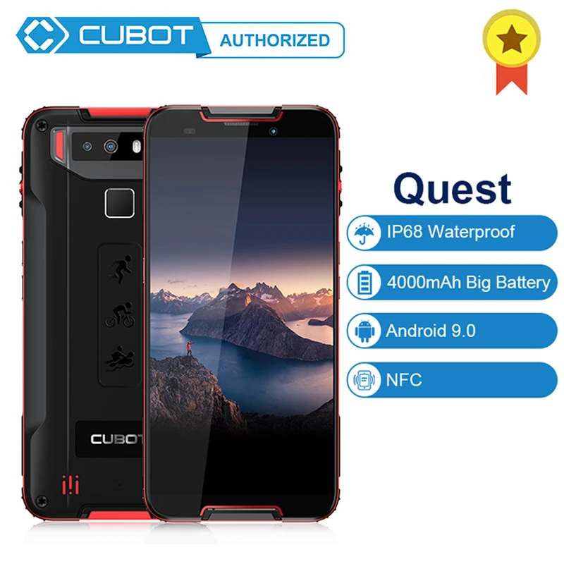 Cubot Quest IP68 водонепроницаемый пылезащитный Мобильный телефон MT6762 Восьмиядерный