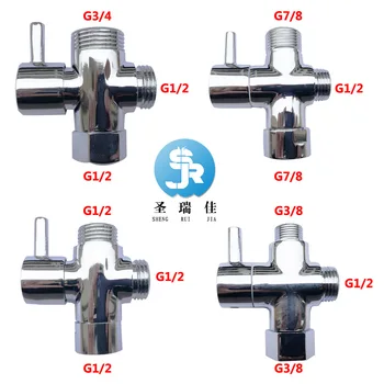 Direct Three-Way Water Distributor Shower Faucet Conversion Valve Four Points Six Points 7/8 Water Divide Valve Cross-Border
Direct Three-Way Water Distributor Shower Faucet Conversion Valve Four Points Six Points 7/8 Water Divide Valve Cross-Border