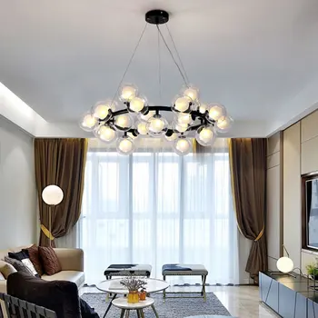 Nordic Bubble Led Chandelier Postmodern Simple Glass Ball Living Room Bedroom Hanging Lights Creative Dining Room Fixtures Lamp
Nordic Bubble Led Chandelier Postmodern Simple Glass Ball Living Room Bedroom Hanging Lights Creative Dining Room Fixtures Lamp