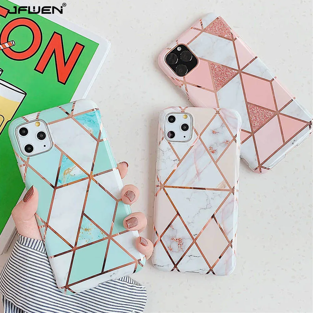 Electroplating Geometric Marble Phone Cases For iPhone 11 Pro XS MAX X XR 6S 6 7 8 Plus Case Silicone Soft TPU Back Cover
Electroplating Geometric Marble Phone Cases For iPhone 11 Pro XS MAX X XR 6S 6 7 8 Plus Case Silicone Soft TPU Back Cover