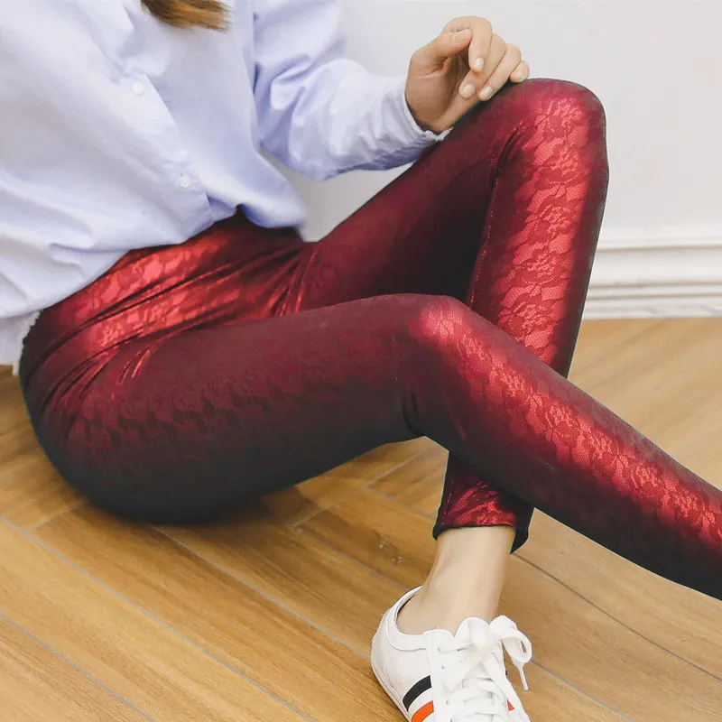 Sexy Lace PU Leather Leggings For Women Winter Slim Workout Fitness Push Up High Waist Sports Elastic Leggins Casual Pants
Sexy Lace PU Leather Leggings For Women Winter Slim Workout Fitness Push Up High Waist Sports Elastic Leggins Casual Pants