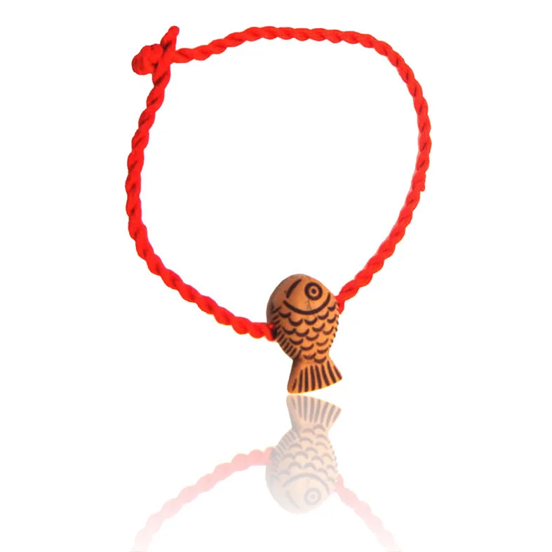 Маленький подарок оптовая продажа маленький вязаный браслет из красной веревки