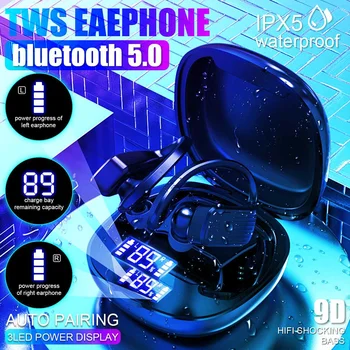 T11 TWS bluetooth 5.0 Earphone Wireless Earbuds Sport Earhooks LED Display Stereo Headphone Headset for iPhone Xiaomi Huawei
T11 TWS bluetooth 5.0 Earphone Wireless Earbuds Sport Earhooks LED Display Stereo Headphone Headset for iPhone Xiaomi Huawei