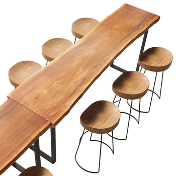 Nordic Solid Wood Bar Table And Chair Combination High Foot Table Simple Modern Bar Table And Chair Balcony Wall Long Table
Nordic Solid Wood Bar Table And Chair Combination High Foot Table Simple Modern Bar Table And Chair Balcony Wall Long Table