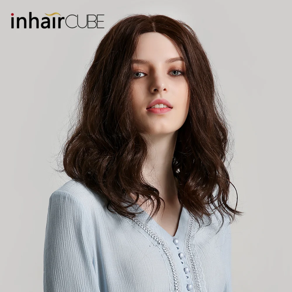 Inhaircube Natural Wave Synthetic Lace Front Wig Dark Brown Middle Part Breathable Cosplay Heat Resistant Wigs For Black Women
Inhaircube Natural Wave Synthetic Lace Front Wig Dark Brown Middle Part Breathable Cosplay Heat Resistant Wigs For Black Women