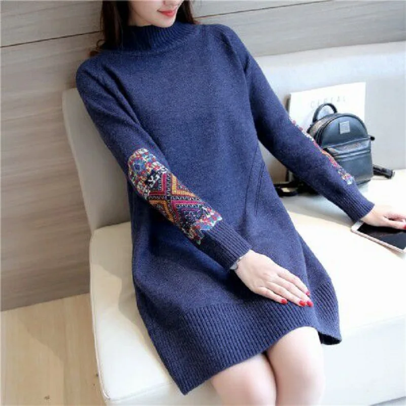spring/autumn women sweaters computer knitted sweates pullovers women high elastic clothing mid long maternity sweaters
spring/autumn women sweaters computer knitted sweates pullovers women high elastic clothing mid long maternity sweaters