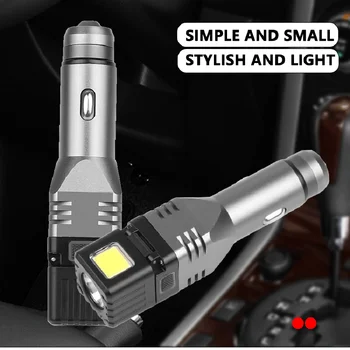 Foldable car rechargeable flashlight work lamp COB Emergency Lighting Bulbs Torch with built-in output and safety hammer
Foldable car rechargeable flashlight work lamp COB Emergency Lighting Bulbs Torch with built-in output and safety hammer