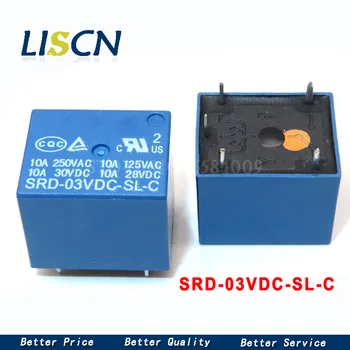 10Pcs 3V DC Power Relay SRD-03VDC-SL-C T73-3V SRD-3VDC-SL-C 5Pin PCB Type In stock SRD-3VDC
10Pcs 3V DC Power Relay SRD-03VDC-SL-C T73-3V SRD-3VDC-SL-C 5Pin PCB Type In stock SRD-3VDC
