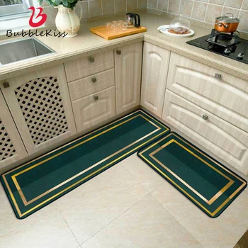 Bubble Kiss Kitchen Carpet Dark Green Rugs Gold Line Decor Floor Mat Light Luxury Door Mat Home Bedroom Carpet Customize Carpets
Bubble Kiss Kitchen Carpet Dark Green Rugs Gold Line Decor Floor Mat Light Luxury Door Mat Home Bedroom Carpet Customize Carpets