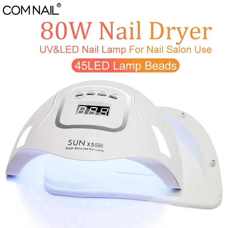 Newest SUNX5 Max 80W LED Lamp Nail Dryer 45 LEDs UV Ice Lamp For Drying Gel Polish 10/30/60/99s Timer Auto Sensor Manicure Tools
Newest SUNX5 Max 80W LED Lamp Nail Dryer 45 LEDs UV Ice Lamp For Drying Gel Polish 10/30/60/99s Timer Auto Sensor Manicure Tools