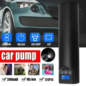12V 2000mA Portable Compressor Tire Inflator Air Pump Multi-Purpose Stop When Full Tyre LED Light Smart Convenient
12V 2000mA Portable Compressor Tire Inflator Air Pump Multi-Purpose Stop When Full Tyre LED Light Smart Convenient