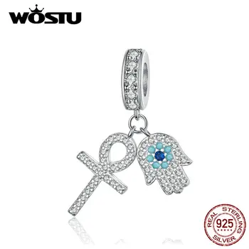 WOSTU Hamsa Hand Dangle Charm 925 Sterling Silver CZ Enamel Beads Fit Original Bracelet Pendant Charms For Jewelry Making CTC084
WOSTU Hamsa Hand Dangle Charm 925 Sterling Silver CZ Enamel Beads Fit Original Bracelet Pendant Charms For Jewelry Making CTC084