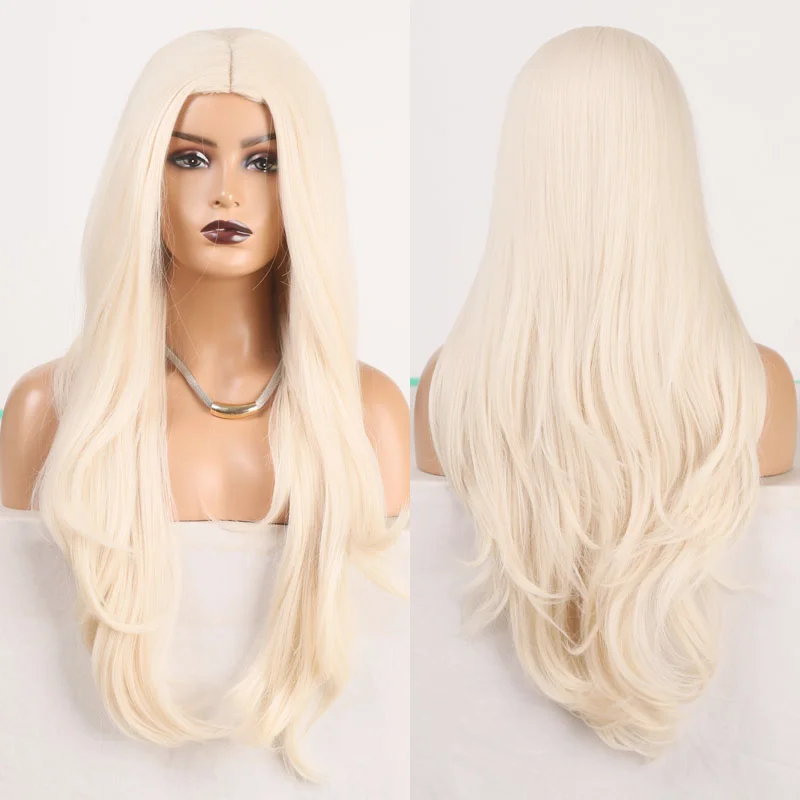 RONGDUOYI Natural Wave Synthetic Wig High Temperature Fiber Hair Wigs for Black Women Machine Made Cosplay Wig Long Blonde Wigs
RONGDUOYI Natural Wave Synthetic Wig High Temperature Fiber Hair Wigs for Black Women Machine Made Cosplay Wig Long Blonde Wigs