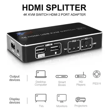HDMI Switch 2 Port Selector Box Hub Switch Switcher Scanner for Mouse Keyboard 4K KVM Switch Printer Accessories
HDMI Switch 2 Port Selector Box Hub Switch Switcher Scanner for Mouse Keyboard 4K KVM Switch Printer Accessories