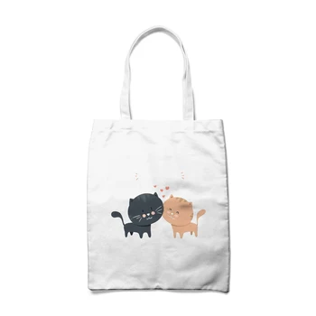 Cute Cat Print Reusable Shopping Bag Women Canvas Tote Bags Shoulder Bags Portable Shoulder Handbag for Travel Washable Bag
Cute Cat Print Reusable Shopping Bag Women Canvas Tote Bags Shoulder Bags Portable Shoulder Handbag for Travel Washable Bag