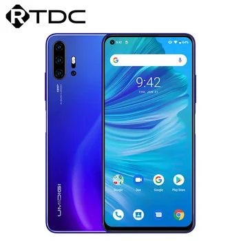 

UMIDIGI F2 Android 10 Global Version 6.53"FHD+6GB 128GB 48MP AI Quad Camera 32MP Selfie Helio P70 Cellphone 5150mAh Mobile Phone