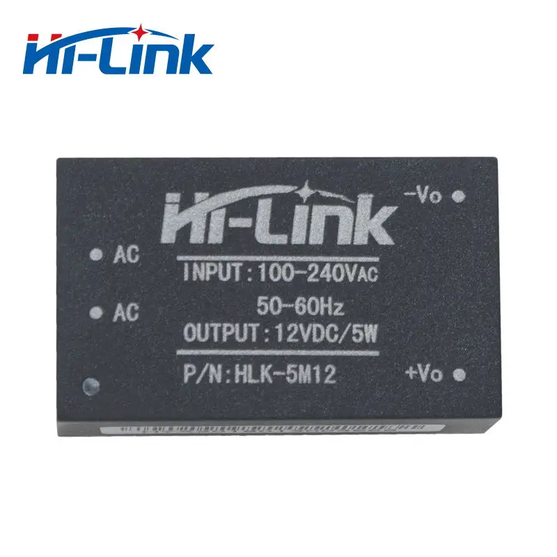 Hi Link Лидер продаж AC DC Питание модуль 220 В до 12 5 Вт HLK 5M12 оригинал|Источники питания| |