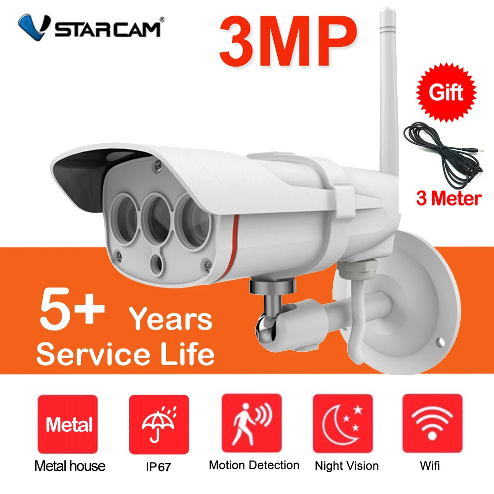 IP камера Vstarcam C16S 3 Мп Wi Fi Onvif 1080P водонепроницаемая IP67 2 МП|wifi ip|2mp ipwifi ip camera |