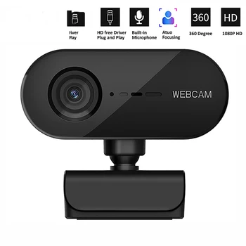 Full Hd 1080p Webcam, Autofocus Webcam, With USB Plug, Rotatable Camera, And microphone For Live Video Conference 
Full Hd 1080p Webcam, Autofocus Webcam, With USB Plug, Rotatable Camera, And microphone For Live Video Conference