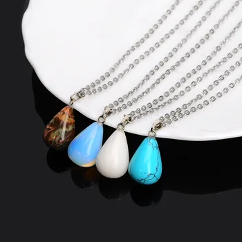 30mm Assorted Mixed Natural Stone Water Drop Pendants Choker Charms with Necklaces Jewelry Healing Crystal Free Shipping
30mm Assorted Mixed Natural Stone Water Drop Pendants Choker Charms with Necklaces Jewelry Healing Crystal Free Shipping