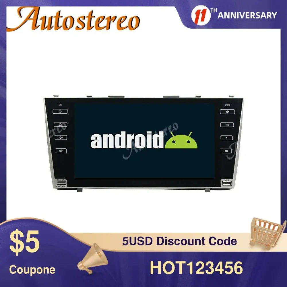 DSP Android 9.0 PX5PX6 Car GPS Navigation For Toyota Camry 2007-2011 Auto Radio Stereo Multimedia Player Head Unit No DVD Player
DSP Android 9.0 PX5PX6 Car GPS Navigation For Toyota Camry 2007-2011 Auto Radio Stereo Multimedia Player Head Unit No DVD Player
