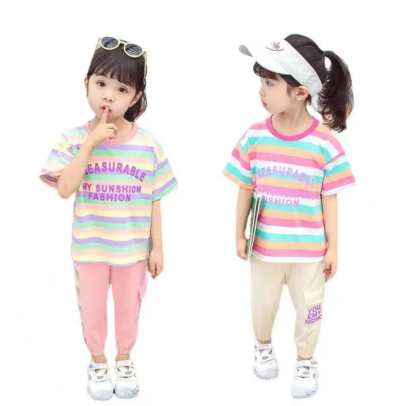 New Summer Children Striped Clothes Baby Girls Fashion T Shirt Shorts 2Pcs/sets Kids Infant Clothing Toddler Cotton Sportswear
New Summer Children Striped Clothes Baby Girls Fashion T Shirt Shorts 2Pcs/sets Kids Infant Clothing Toddler Cotton Sportswear