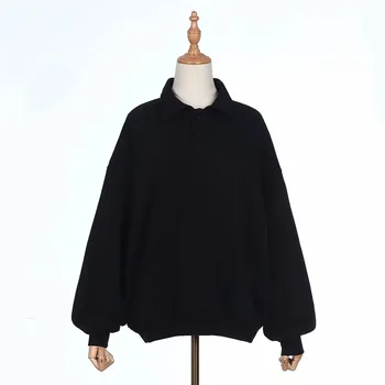 Autumn and winter plus velvet solid color sweater women's cotton pullover sweater gray
Autumn and winter plus velvet solid color sweater women's cotton pullover sweater gray