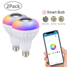 X 2Pcs E27 RGB Bluetooth Smart Bulb APP Remote Control Magic Light Led Colorful Lamp Music Speaker Playing For Festival Party
X 2Pcs E27 RGB Bluetooth Smart Bulb APP Remote Control Magic Light Led Colorful Lamp Music Speaker Playing For Festival Party
