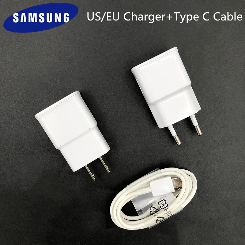 Original Samsung Galaxy S8 S9 Plus 5V/2A US/EU Charger Adapter Type-C Cable For S10 S9 S8 Note 9 8 a70 a60 a50 a40 A5 A7 2017
Original Samsung Galaxy S8 S9 Plus 5V/2A US/EU Charger Adapter Type-C Cable For S10 S9 S8 Note 9 8 a70 a60 a50 a40 A5 A7 2017