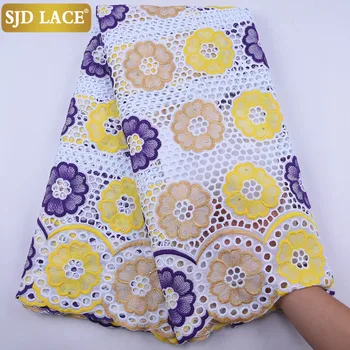 SJD LACE High Quality African Lace Fabric Pure Cotton Swiss Voile In Switzerland Popular Dubai Style For Wedding Party Sew 1963B
SJD LACE High Quality African Lace Fabric Pure Cotton Swiss Voile In Switzerland Popular Dubai Style For Wedding Party Sew 1963B