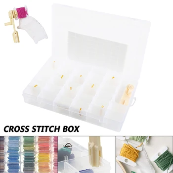 120Pcs Cross Stitch Thread Organizer Box Set Plastic Floss Thread Bobbin with 36 Grid Plastic Storage Box for DIY Sewing Storage
120Pcs Cross Stitch Thread Organizer Box Set Plastic Floss Thread Bobbin with 36 Grid Plastic Storage Box for DIY Sewing Storage