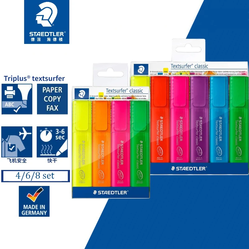 STAEDTLER Highlighter 364 P WP4 | WP6 | WP8 Neon Color Candy Color Set Student Hand Account Office Marking Highlighter
STAEDTLER Highlighter 364 P WP4 | WP6 | WP8 Neon Color Candy Color Set Student Hand Account Office Marking Highlighter