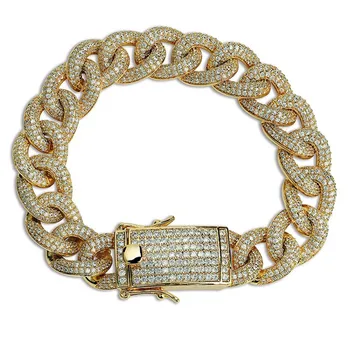 13mm Long Buckle Cuban Chain Bracelet Men Iced Out CZ Bling Bling Miami Bracelets Hip Hop Rock Street Rap Jewelry Gifts
13mm Long Buckle Cuban Chain Bracelet Men Iced Out CZ Bling Bling Miami Bracelets Hip Hop Rock Street Rap Jewelry Gifts