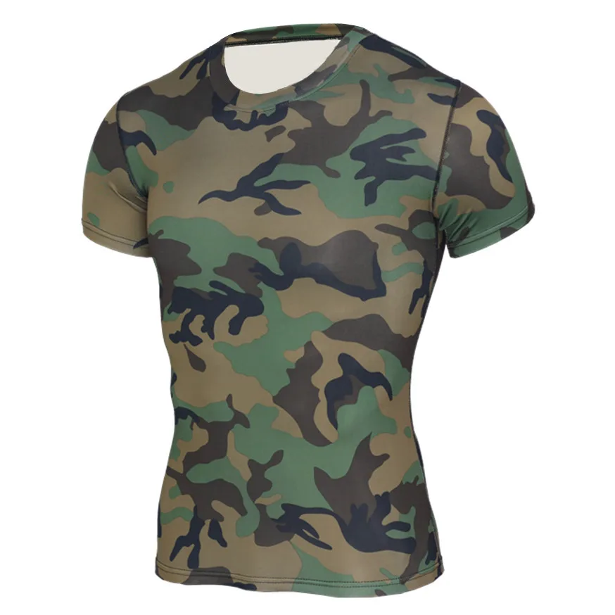 Short-sleeve Tights Fitness Suit Men Sports Cool Outdoor Camouflage Sweat Absorbing Quick-Dry Basketball Running T-shirt
Short-sleeve Tights Fitness Suit Men Sports Cool Outdoor Camouflage Sweat Absorbing Quick-Dry Basketball Running T-shirt