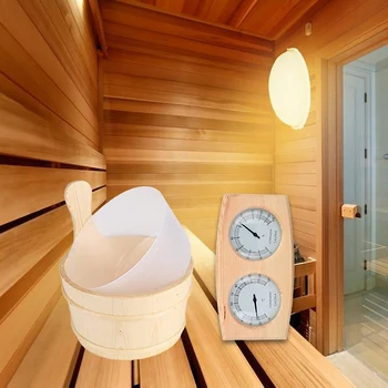 4 Pieces of Sauna Accessories Wooden Barrel Sauna Barrel with Wooden Spoon Lining Sauna Thermometer Hygrometer
4 Pieces of Sauna Accessories Wooden Barrel Sauna Barrel with Wooden Spoon Lining Sauna Thermometer Hygrometer