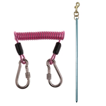 Stainless Steel Spiral Coil Lanyard & Lobster Sticks With Snap Clip
Stainless Steel Spiral Coil Lanyard & Lobster Sticks With Snap Clip