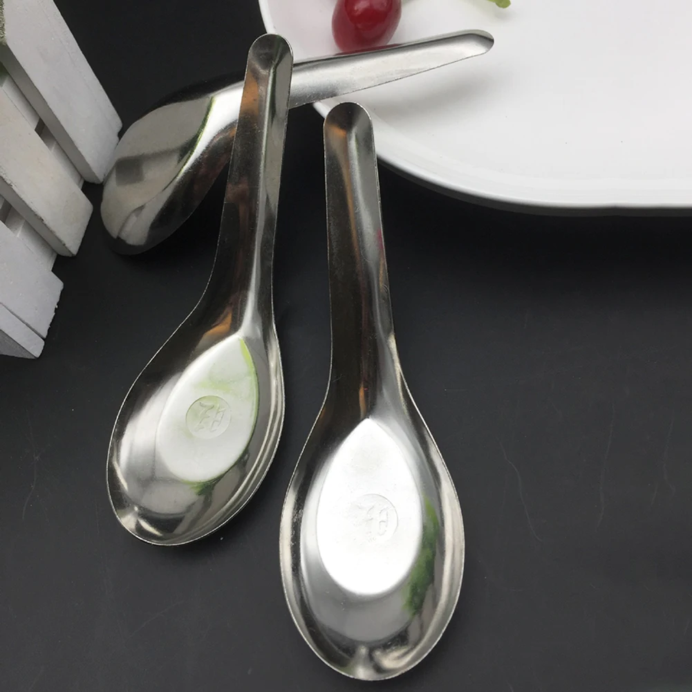 HOT SALES Stainless Steel Deepened Thickened Flat Bottom Rice Soup Spoon Kitchen Utensils Stainless Steel Soup Spoon Kids Spoons
HOT SALES Stainless Steel Deepened Thickened Flat Bottom Rice Soup Spoon Kitchen Utensils Stainless Steel Soup Spoon Kids Spoons