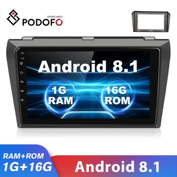 Podofo 2 din Car Radio 9" 2.5D Android Car Multimedia Player GPS Quad Core Auto Audio Radio Player for Mazda 3 2004-2009
Podofo 2 din Car Radio 9" 2.5D Android Car Multimedia Player GPS Quad Core Auto Audio Radio Player for Mazda 3 2004-2009