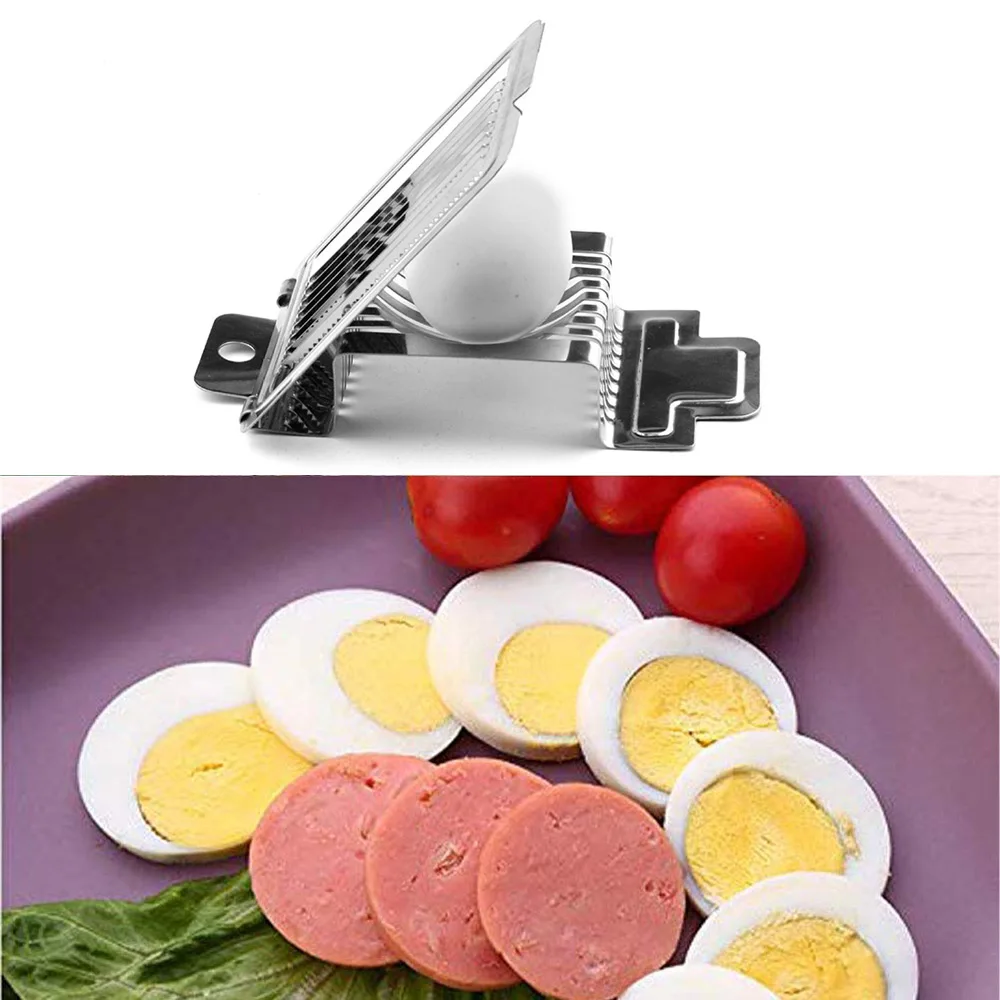 Kitchen Accessories 1Pcs Stainless Steel Boiled Egg Slicer Section Cutter Mushroom Tomato Cutter Cooking Tool High Quality
Kitchen Accessories 1Pcs Stainless Steel Boiled Egg Slicer Section Cutter Mushroom Tomato Cutter Cooking Tool High Quality