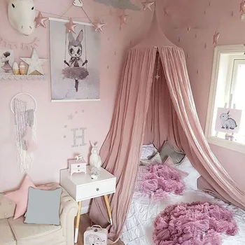 Kids Bedding Round Dome Bed Canopy Cotton Linen Mosquito Net Curtain Children Girl Room
Kids Bedding Round Dome Bed Canopy Cotton Linen Mosquito Net Curtain Children Girl Room