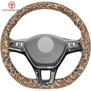 LQTENLEO Leopard Artificial Leather Steering Wheel Cover For Volkswagen VW Golf 7 Mk7 New Polo Jetta Passat B8 Tiguan 2017 Shara
LQTENLEO Leopard Artificial Leather Steering Wheel Cover For Volkswagen VW Golf 7 Mk7 New Polo Jetta Passat B8 Tiguan 2017 Shara