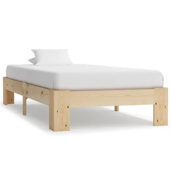 

vidaXL Bed Frame Solid Pine Wood 100x200 cm