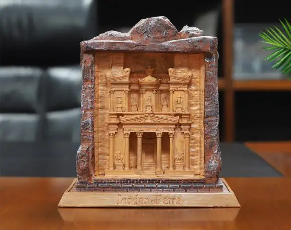 

Ancient City Of Petra, Jordan Creative Resin Crafts World Famous Landmark Model Tourism Souvenir Gifts Collection Home Decor