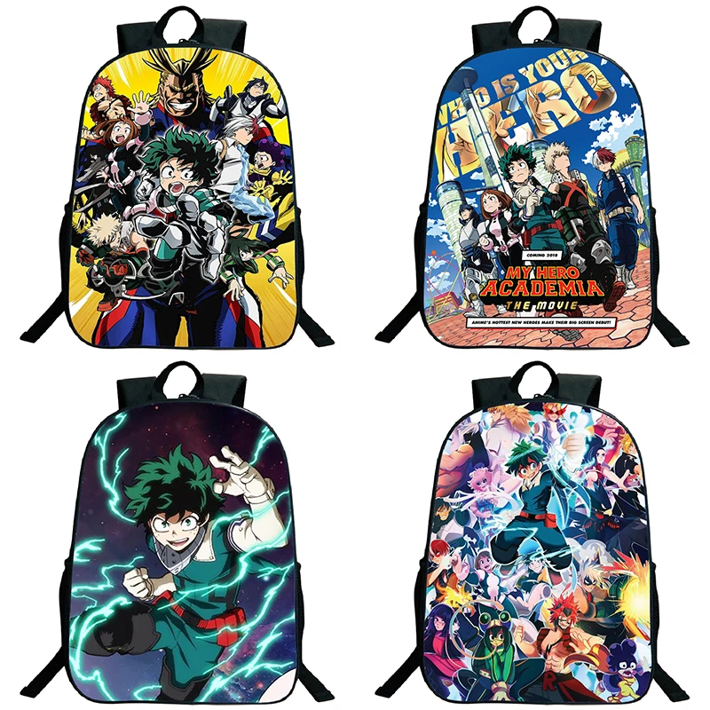 16inch Anime My Hero Academia Backpack Students Deku School Bag Boys Girls Kids Cartoon Rucksack Men Women Teens Travel Knapsack
16inch Anime My Hero Academia Backpack Students Deku School Bag Boys Girls Kids Cartoon Rucksack Men Women Teens Travel Knapsack