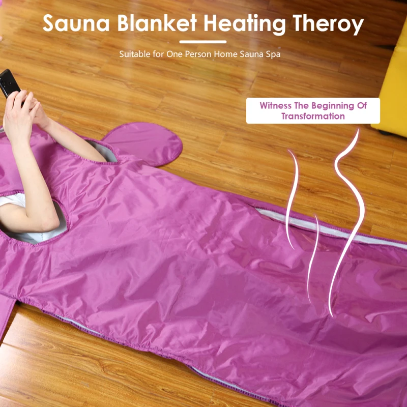 Purple Far-infrared Sauna Blanket Hand-reachable Design Digital Thermal Sauna Acid Discharge Blankets For Body Shaper Slim 2021
Purple Far-infrared Sauna Blanket Hand-reachable Design Digital Thermal Sauna Acid Discharge Blankets For Body Shaper Slim 2021