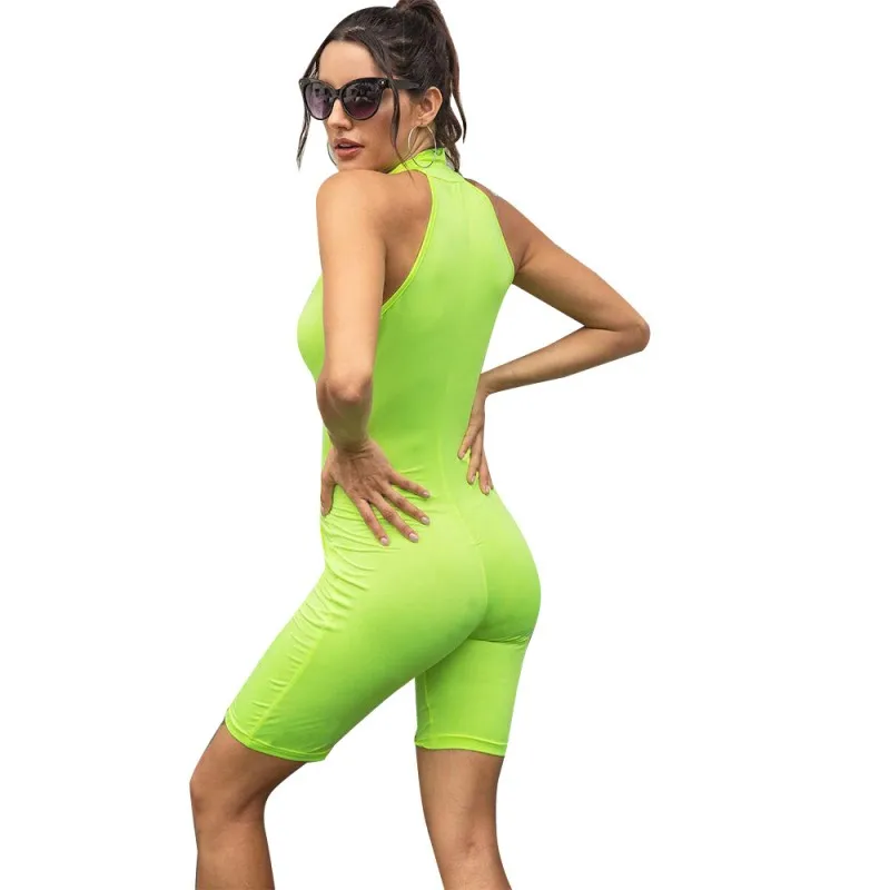 New fashion summer women's suit casual Sleevleess strapless fluorescent green senior ladies sexy solid color one-piece suit
New fashion summer women's suit casual Sleevleess strapless fluorescent green senior ladies sexy solid color one-piece suit