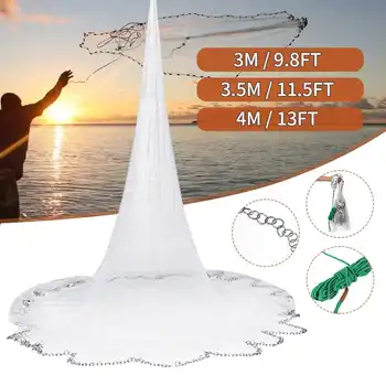 3/3.5/4m Bait Cast Mesh Trap Net Portable Monofilament American Style Cast Hand Throw Fishing Mesh Net
3/3.5/4m Bait Cast Mesh Trap Net Portable Monofilament American Style Cast Hand Throw Fishing Mesh Net