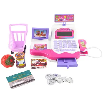Children's Puzzle Play House Simulation Music Flashing Light Supermarket Cash Register With Small Cart
Children's Puzzle Play House Simulation Music Flashing Light Supermarket Cash Register With Small Cart